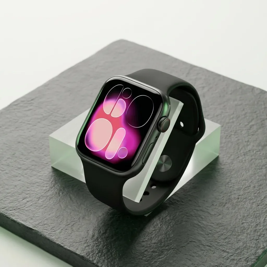 HX-Hello Watch smartwatch with black strap and rectangular display