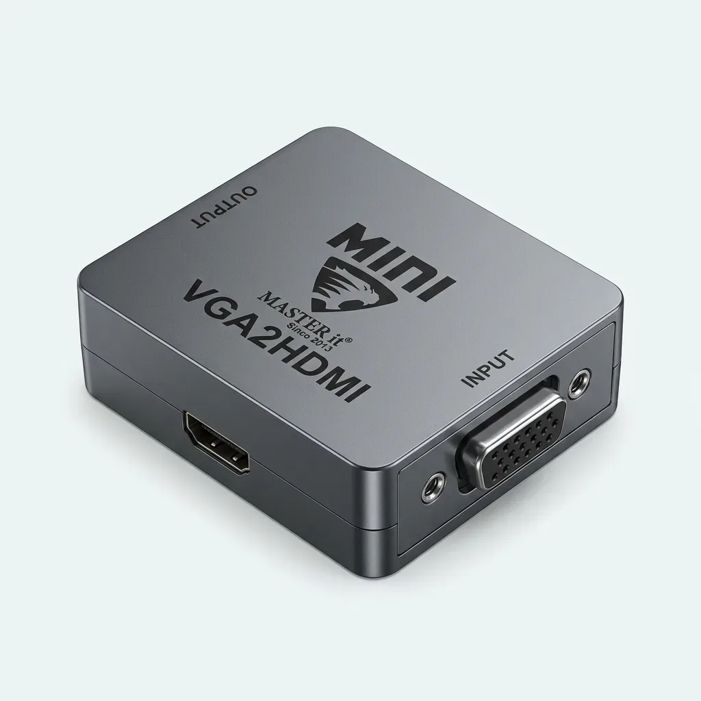 Master it Mini VGA2HDMI converter with VGA input and HDMI output