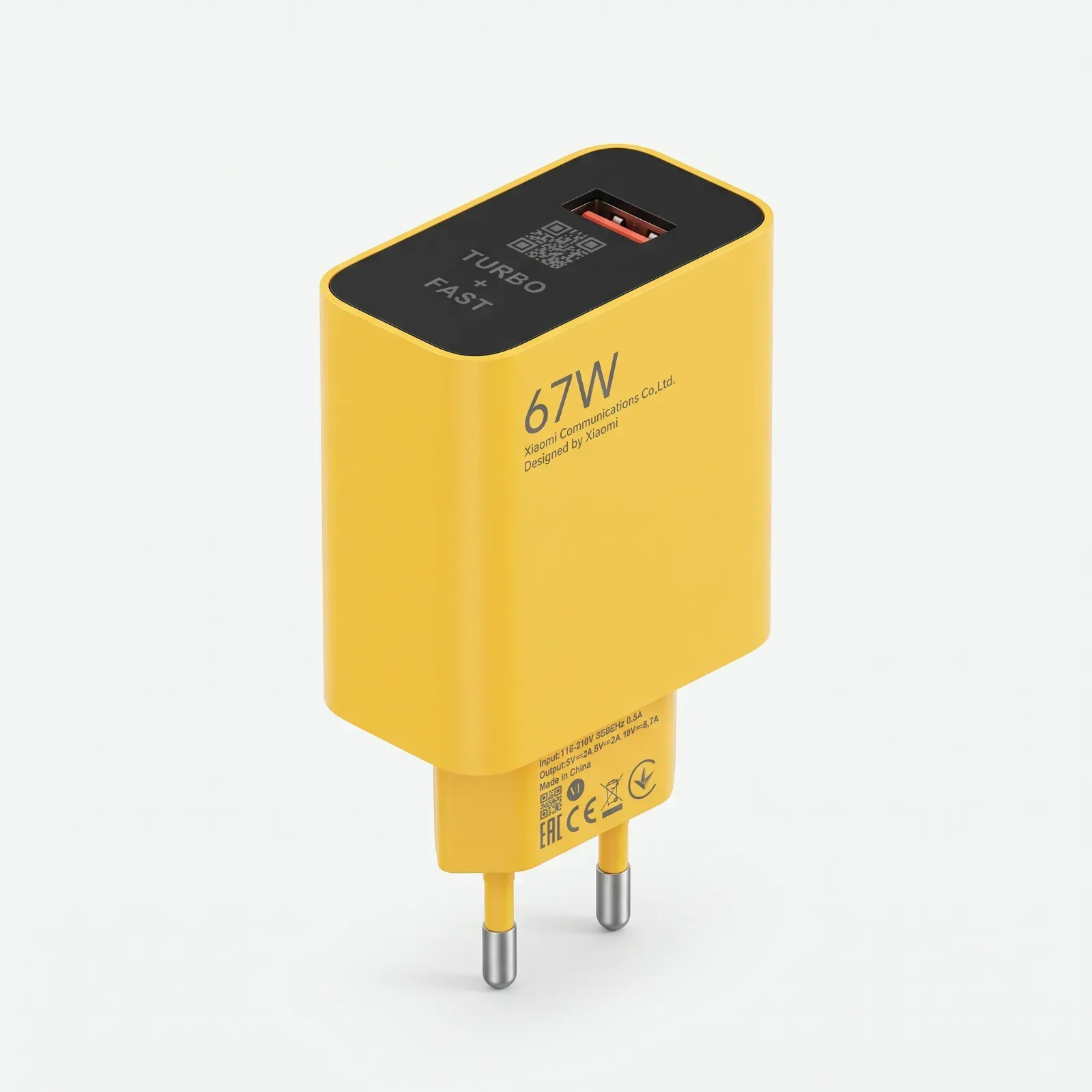 Xiomi 67W Turbo Fast USB-A Wall Charger