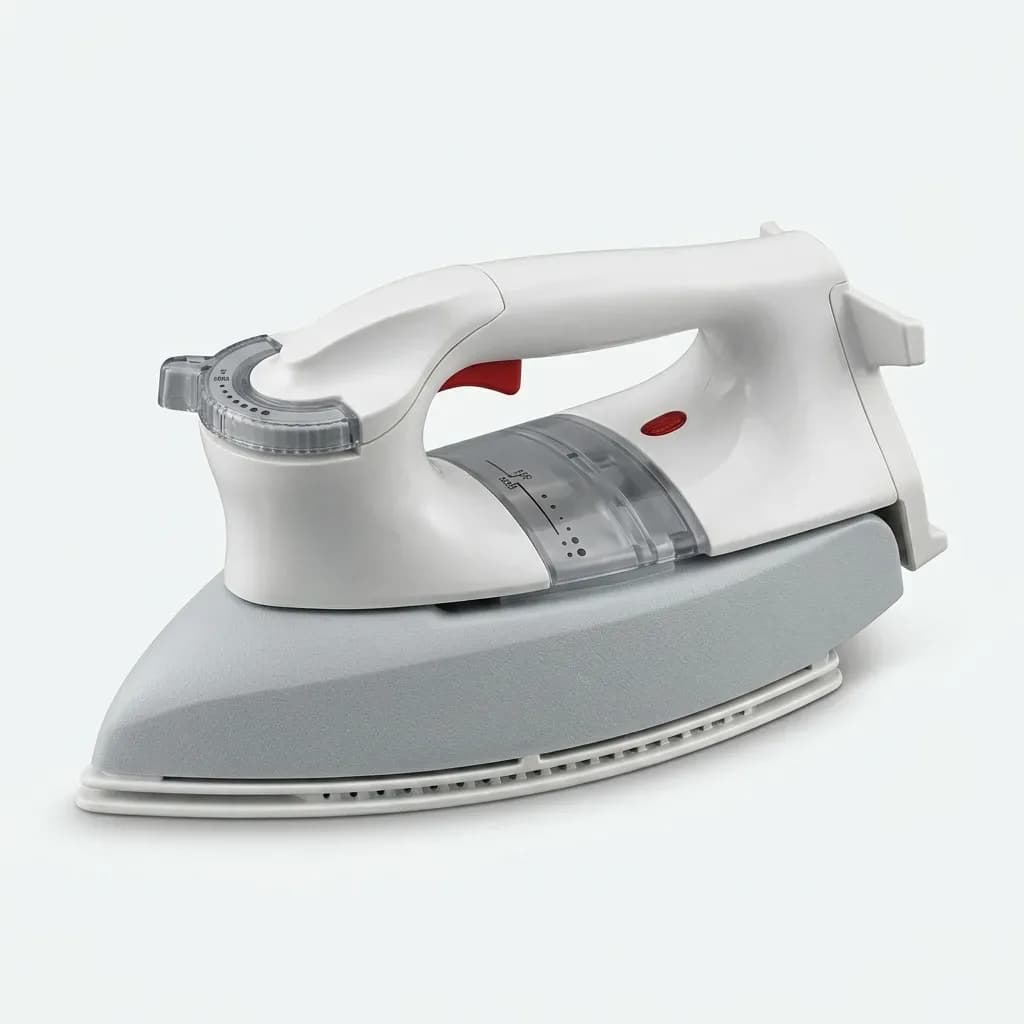 National white and grey inverter iron with temperature control dial