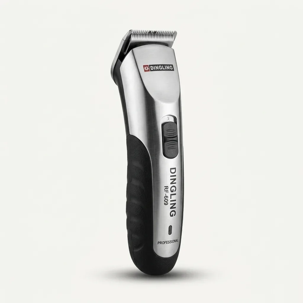 Dingling RF-609 Professional silver and black hair and beard trimmer