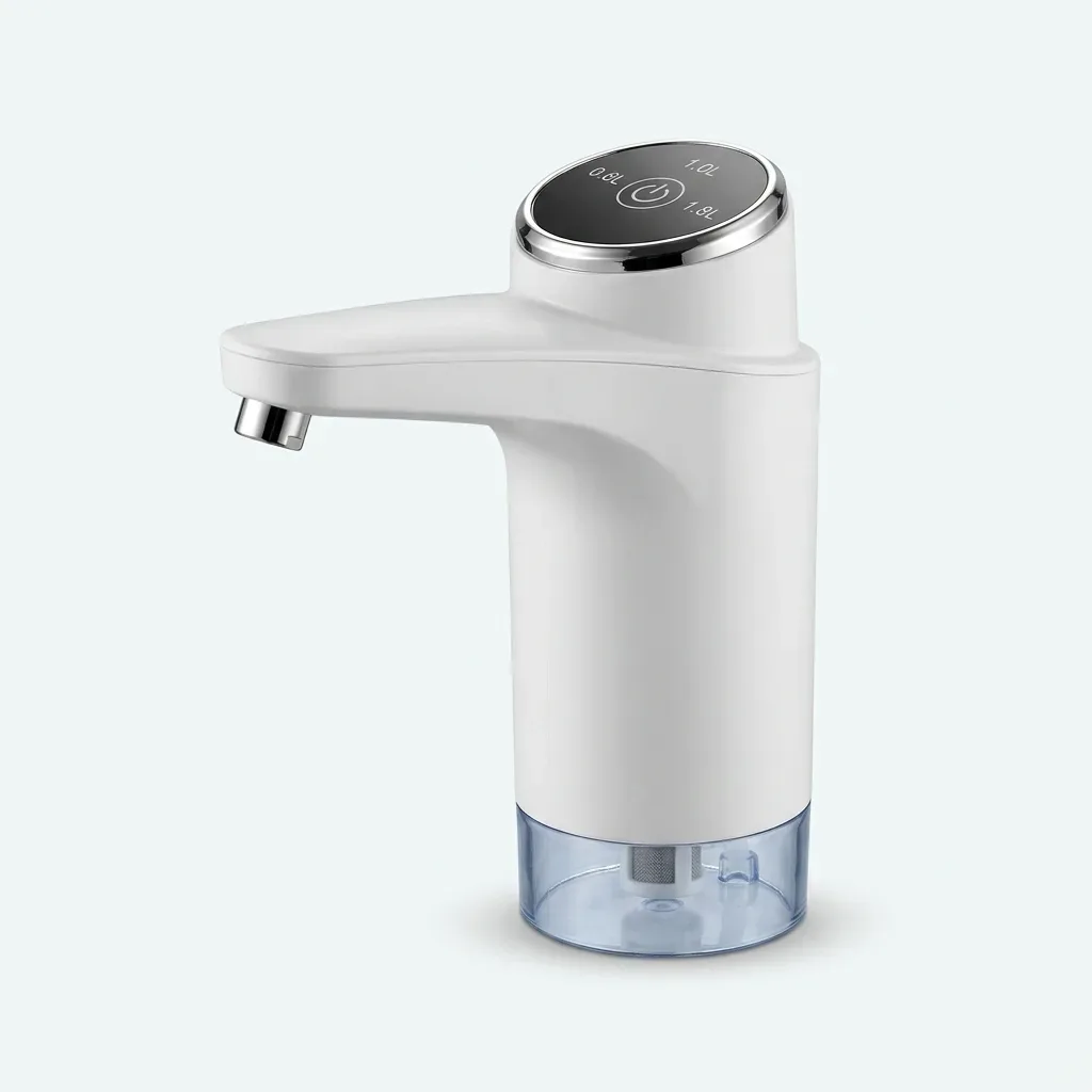 White Touch Intelligent Electric Water Pump with top touch control panel
