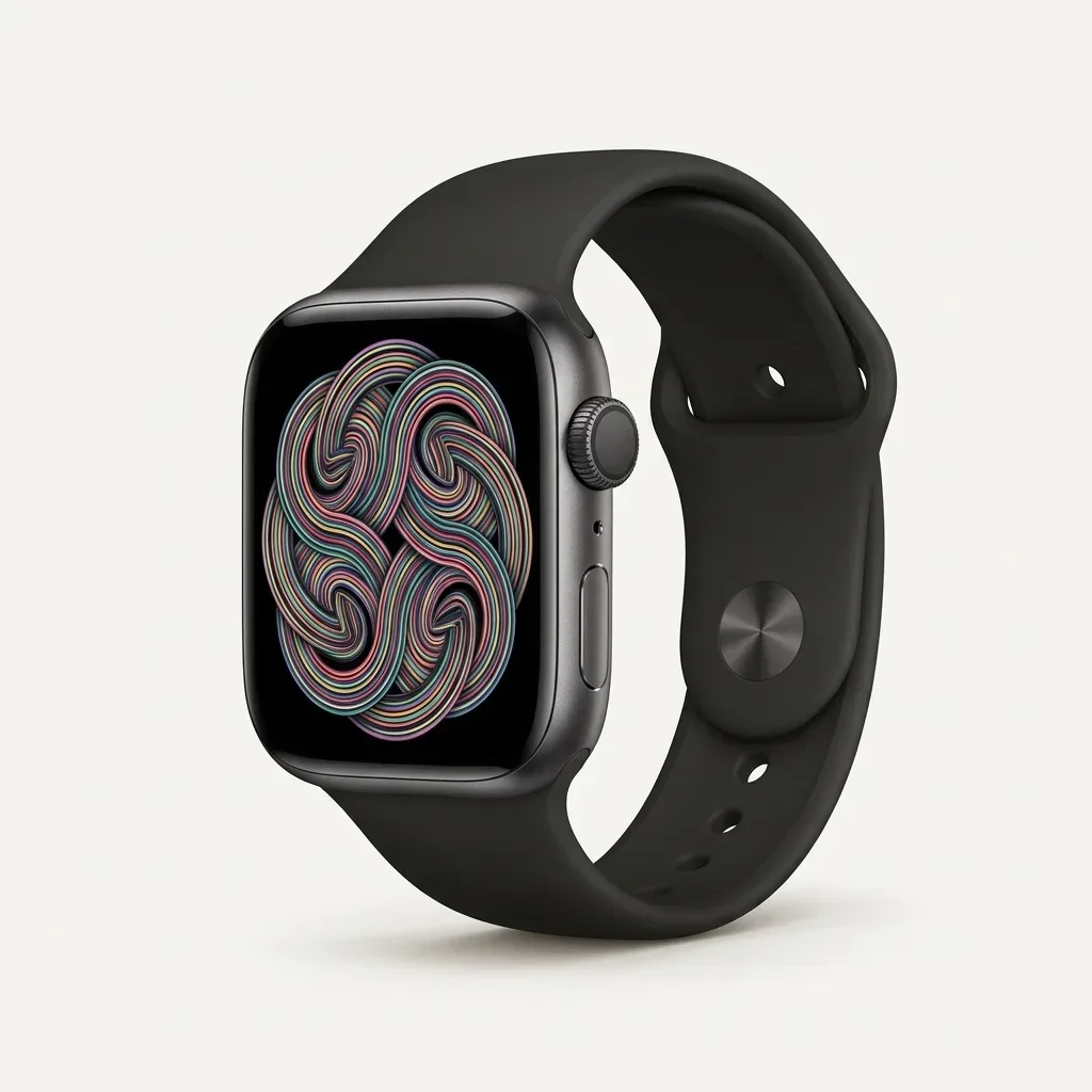Maixinn Max 432 black smartwatch with rectangular display and black strap