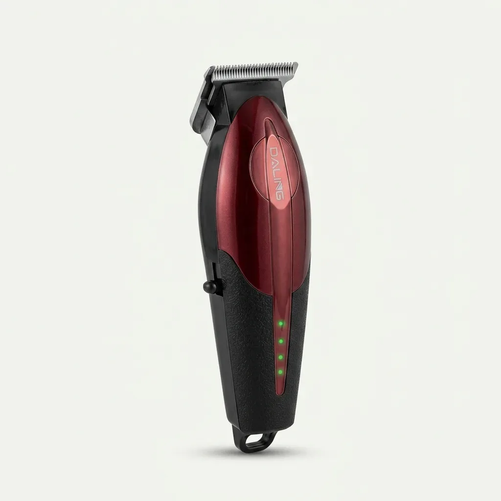 DALING DL-1922 red and black professional electric hair trimmer with wide cutting blade