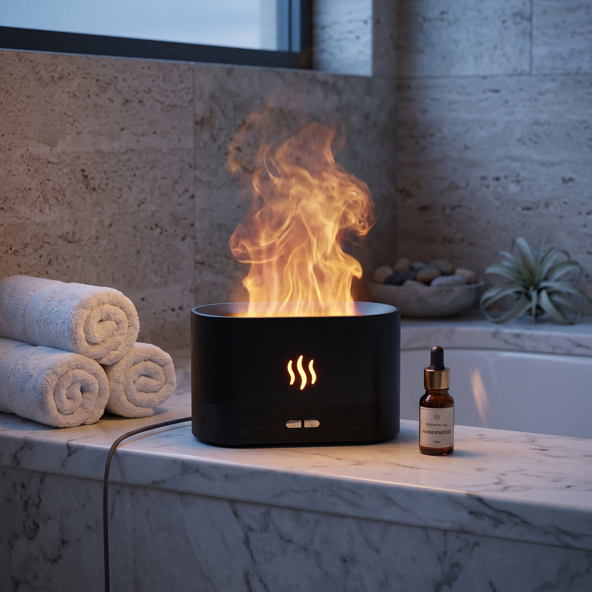 Flame-Effect Ultrasonic Aroma Diffuser
