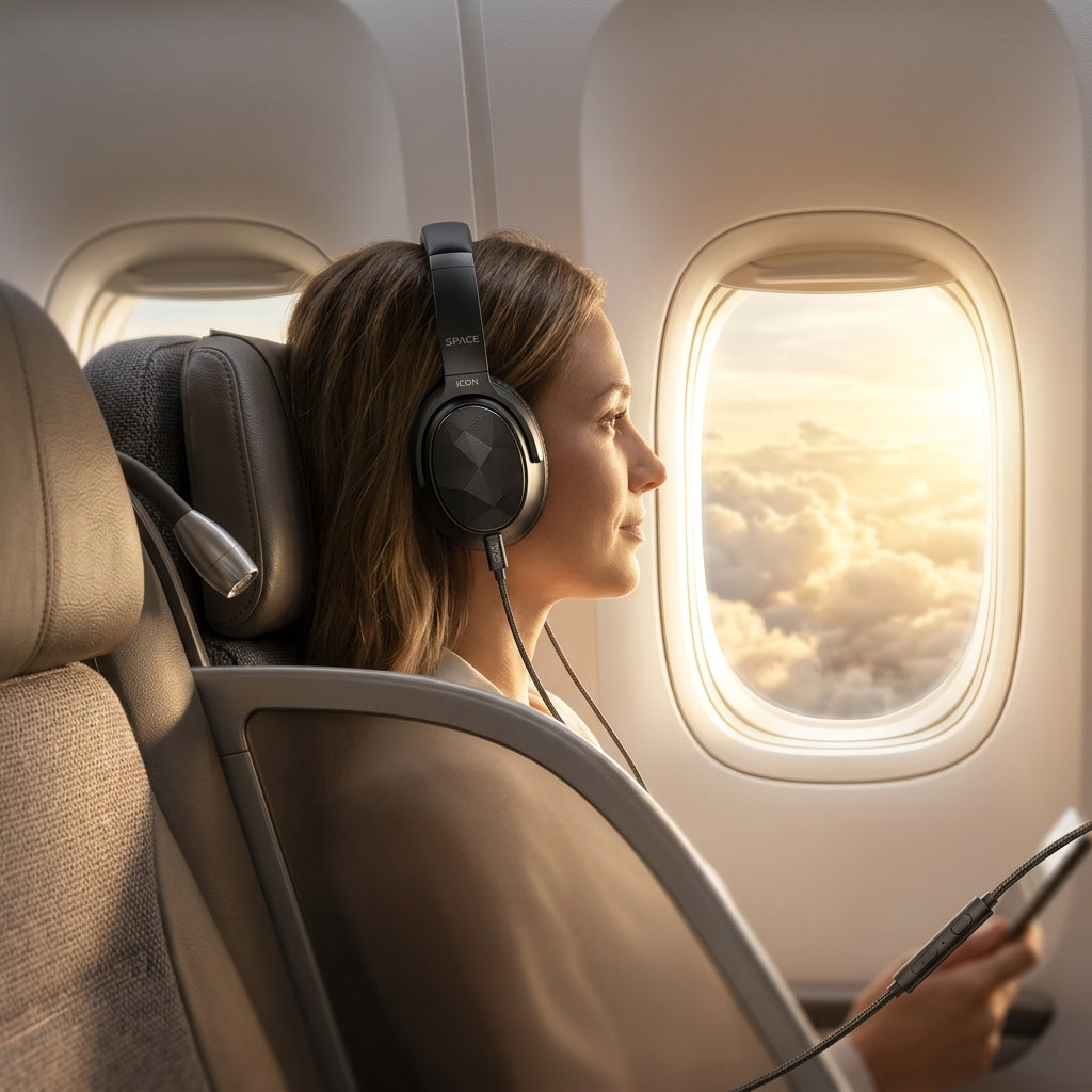 Space Icon IC-67C USB-C Over-Ear Headphones