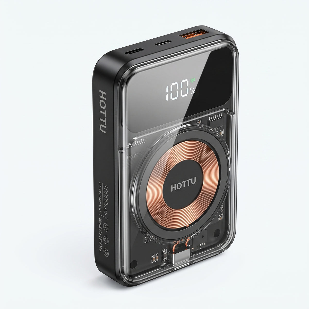 HOTTU 10000mAh Magnetic Wireless Power Bank