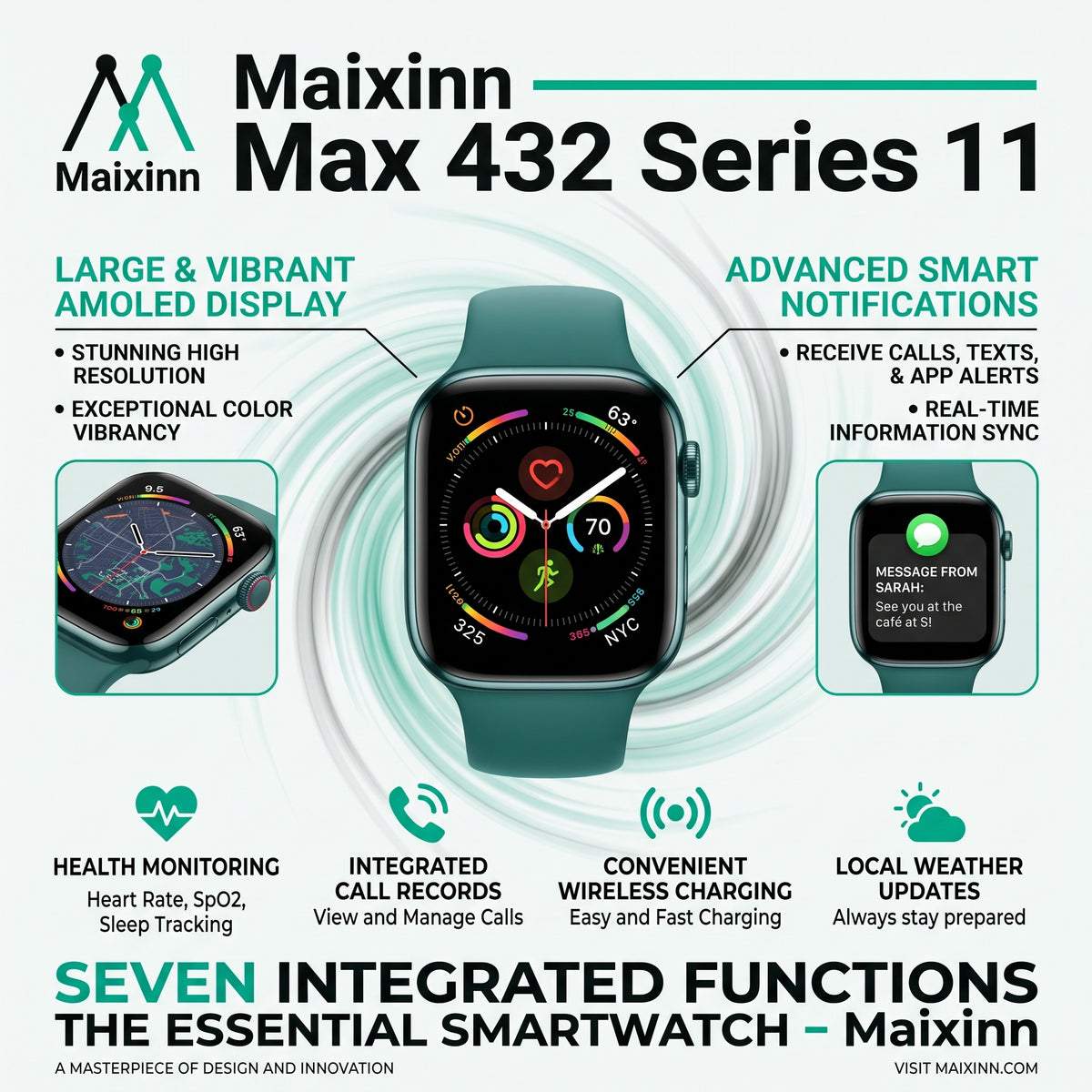 Maixinn Max 432 Series 11 Smartwatch