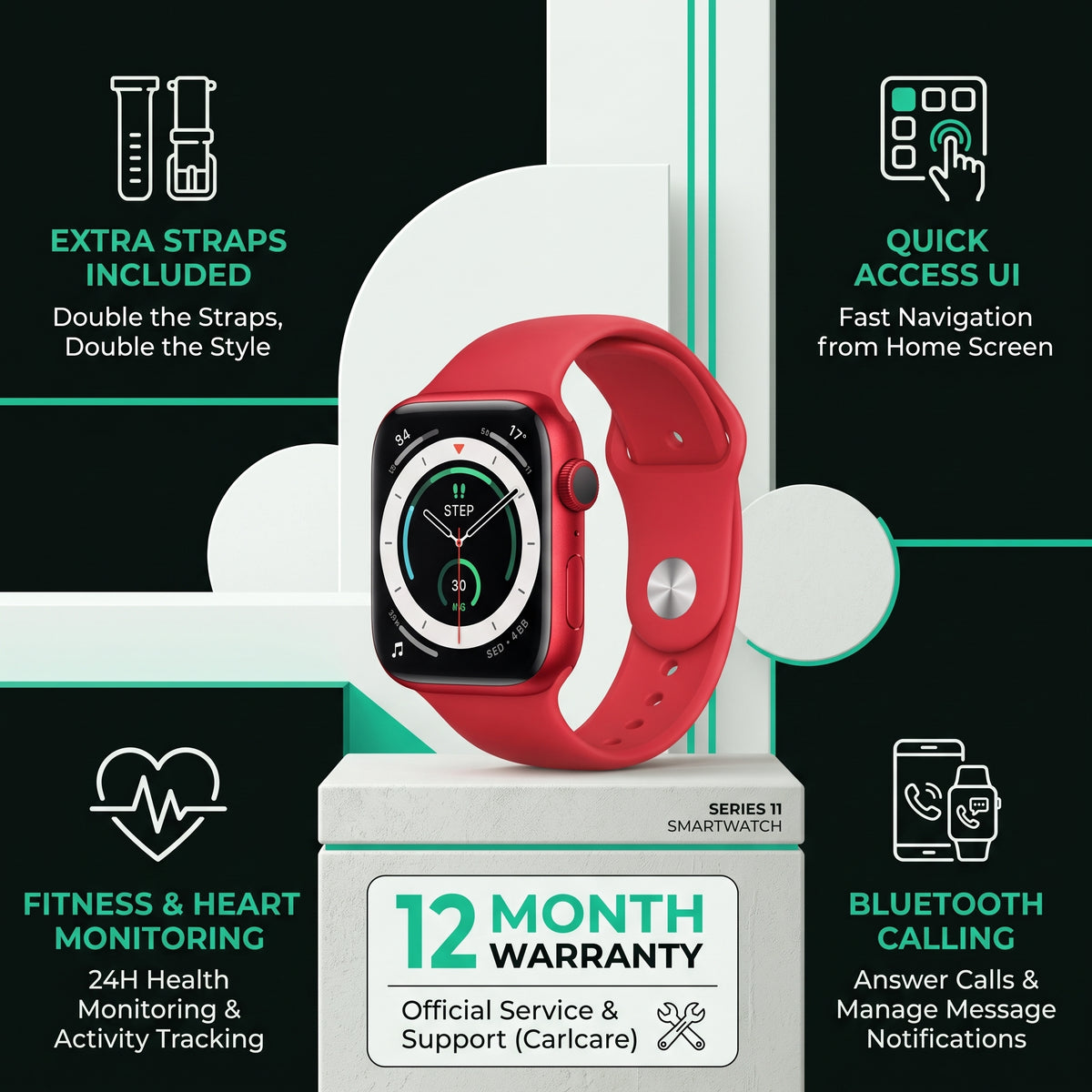 itel Smart Watch Fit O20 with 2.04-Inch Display
