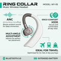 WY-05 Ring Collar ANC Wireless Mono Headset