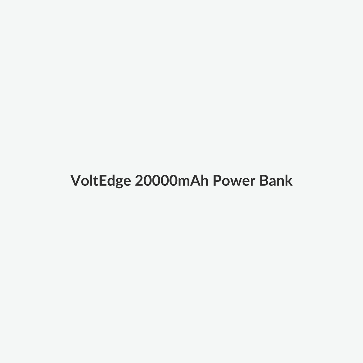 Slim high-capacity power bank on a light studio background