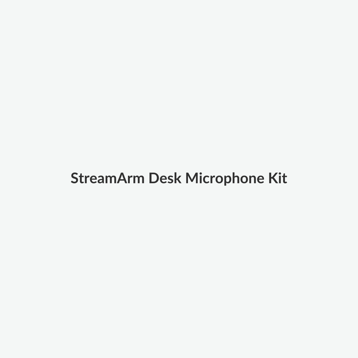 USB desk microphone with adjustable boom arm on a light background