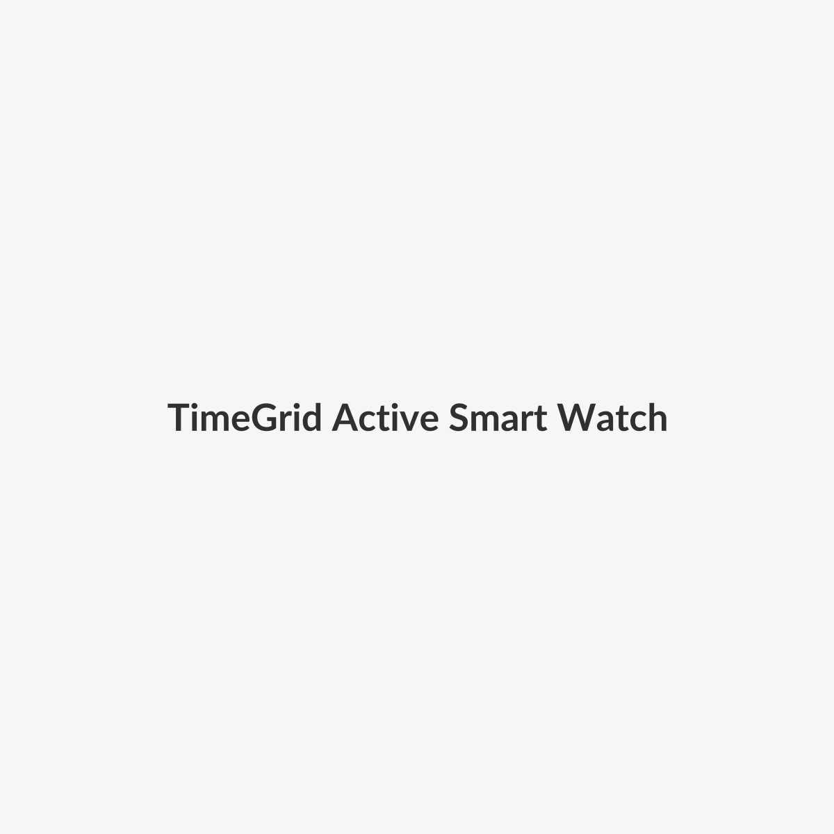 Modern square smart watch on a light studio background