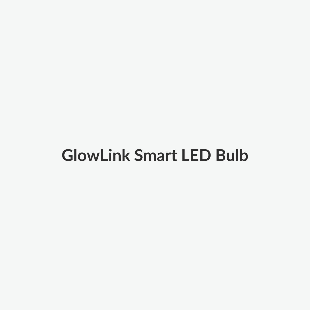 Smart LED light bulb on a light studio background