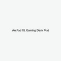 Extended gaming desk mat on a clean light background