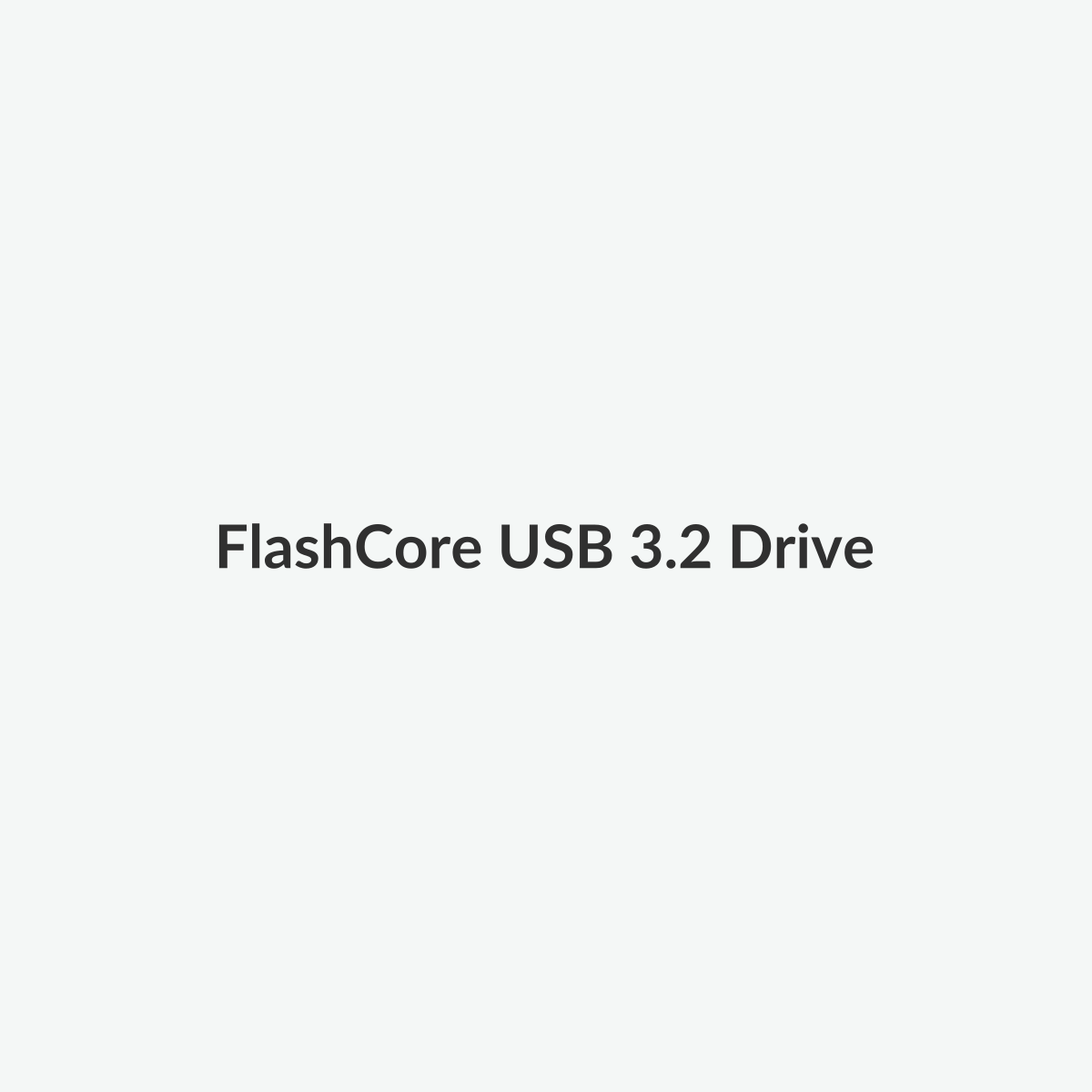 Metal USB flash drive on a light studio background