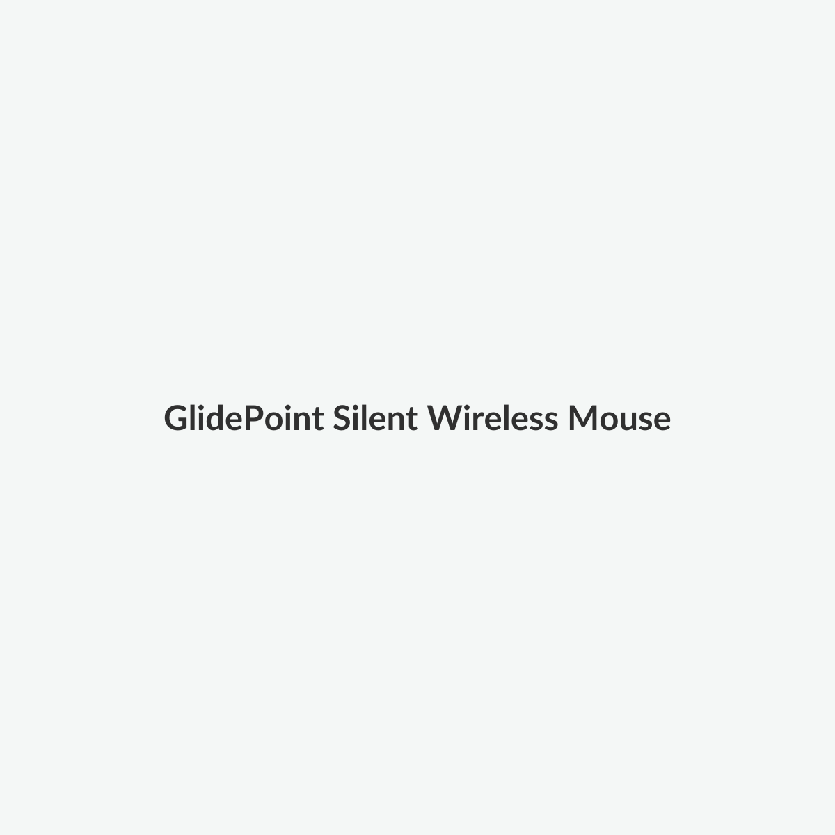 Silent wireless mouse photographed on a light studio background
