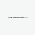 Compact portable solid-state drive on a light studio background