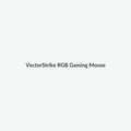 Black RGB gaming mouse on a light studio background
