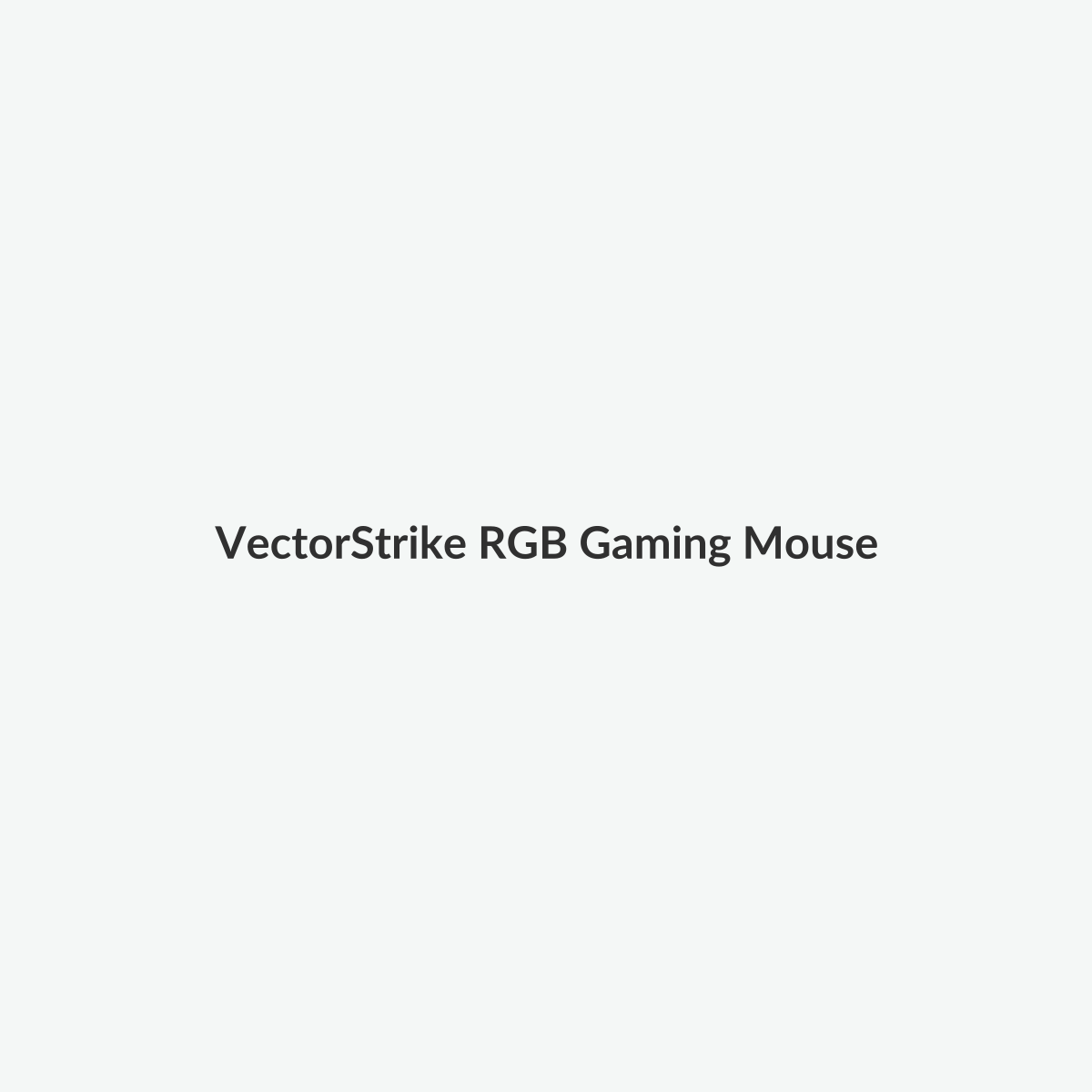 Black RGB gaming mouse on a light studio background